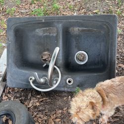 Double Sink Ready To Install Food Disposal