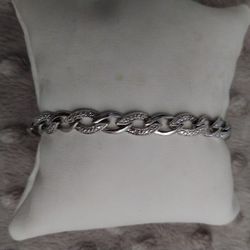 Bracelet Sterling Silver With Real Diamonds