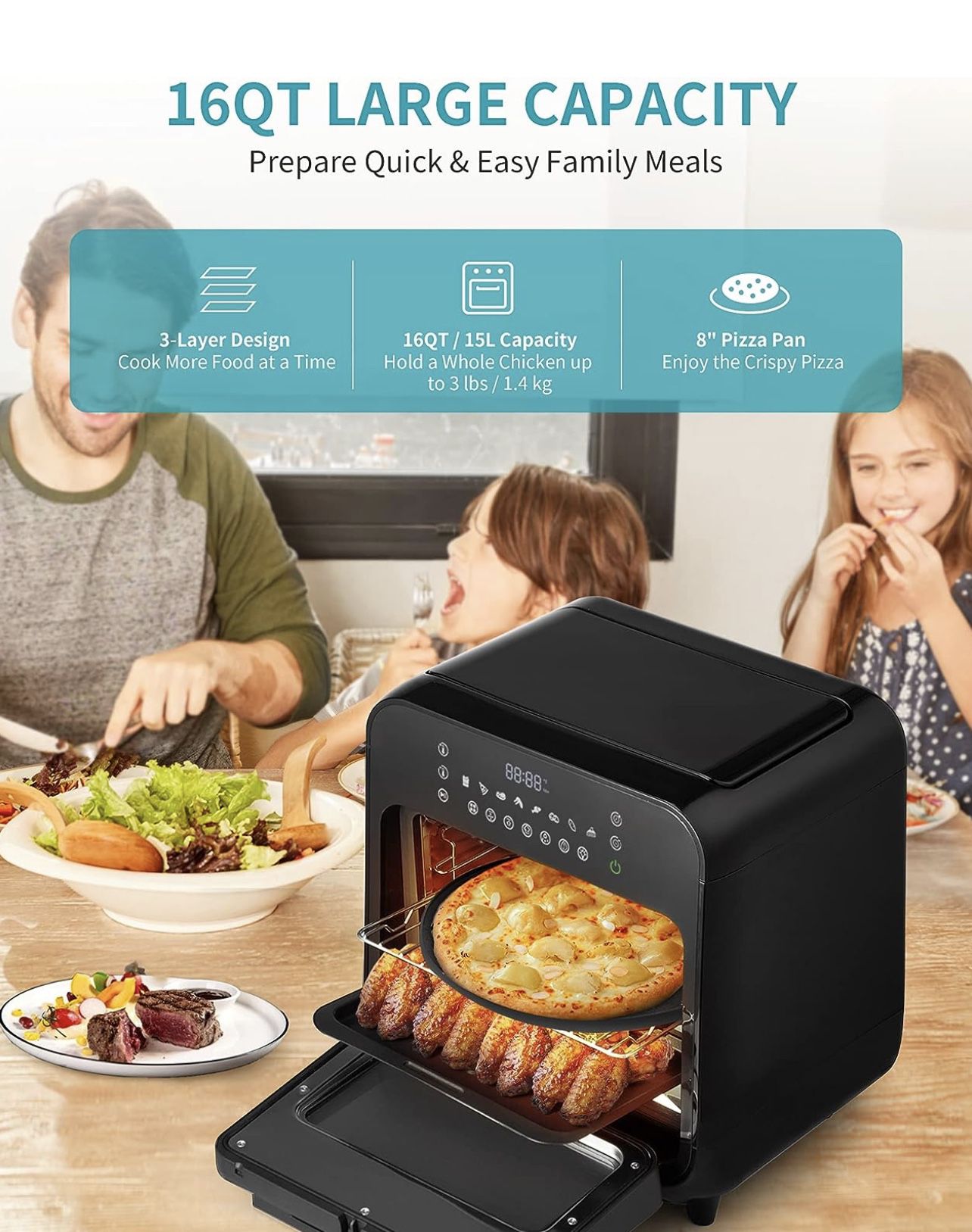 Brand New Vortex Visible Ultrean Turbo Transparent Toaster Oven Combo Air  Fryer - Buy Brand New Vortex Visible Ultrean Turbo Transparent Toaster Oven  Combo Air Fryer Product on