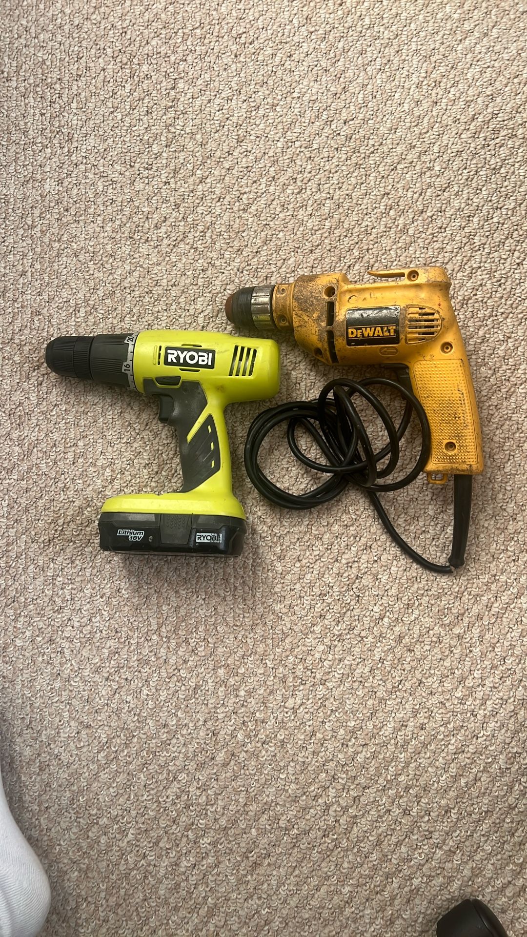 Dewalt With Cable And RYOBI