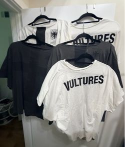 YZY Vultures Korea Exclusive Shirts Size 3, 5 Piece Lot
