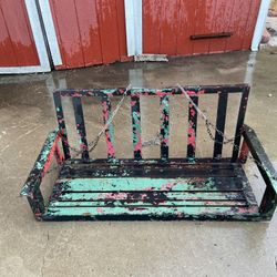 Solid Steel Welded Porch Swing $350