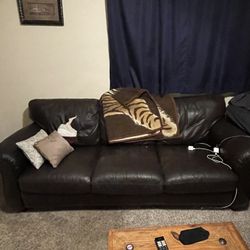 Leather couch