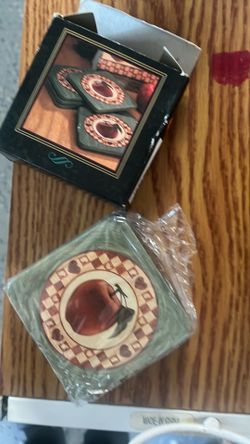 Apple decor  coasters