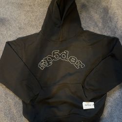 Black Spider Logo Hoodie