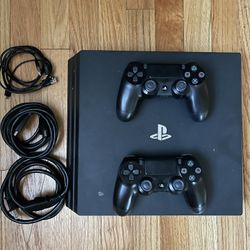 PS4 Plus With All Cords, 2 Controllers, And Chargers 
