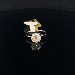 925 Silver With 1CT Moissanite Diamond Ring 