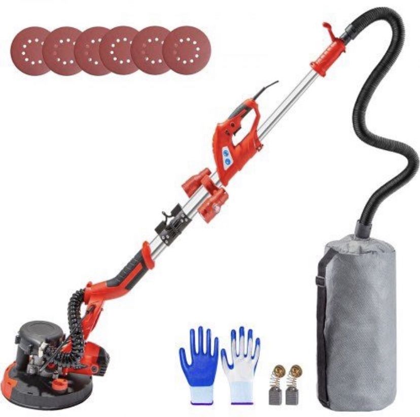 VEVOR Drywall Sander 850W Electric Drywall Sander Foldable Sheetrock Sander with Telescope Handle, Electric Sander Variable Speed RPM, Wall Sa