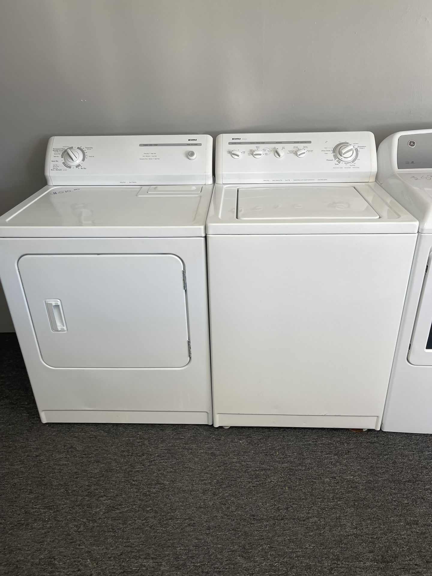 Kenmore washer and dryer