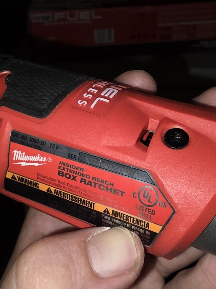 Milwaukee M12 Ratchet Insider