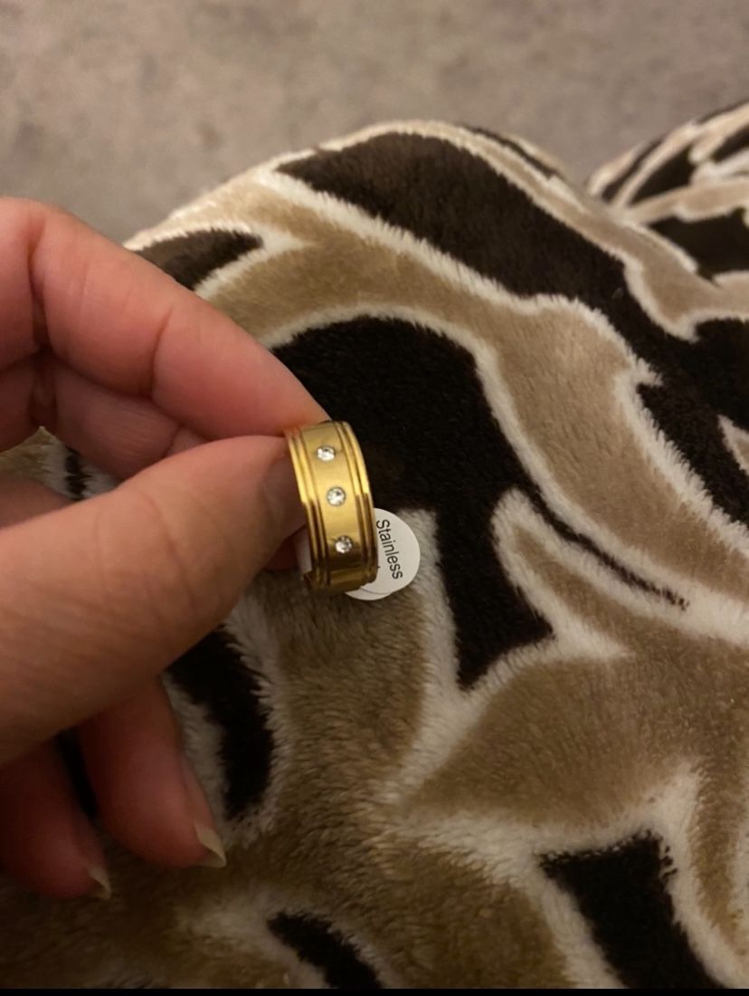 Stainless Steel Wedding Band Size 8