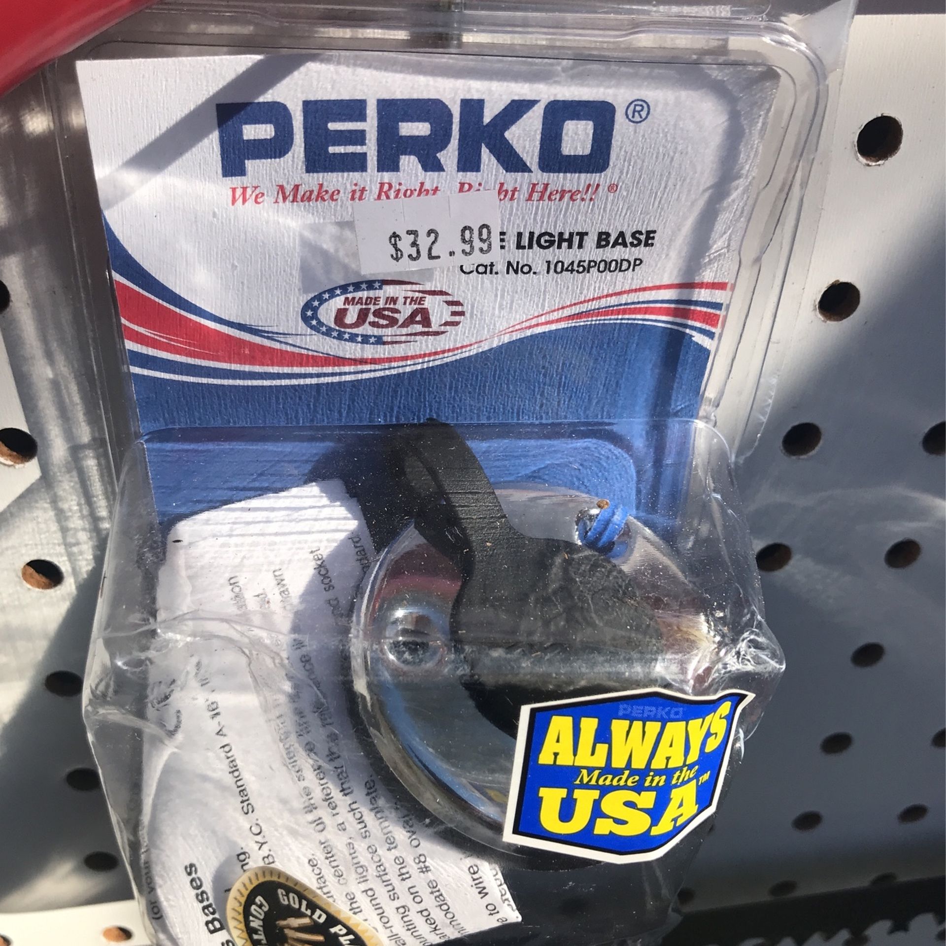 Perkins Pole Light Base For A Boat Light