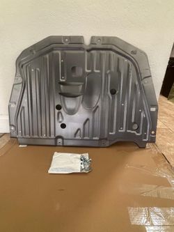 silver engine splash shield guard is designed for the 2016-2021 Honda Civic.
