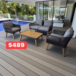 New inbox patio set (we finance and deliver)($54 down, (90 day no interest no credit check payment