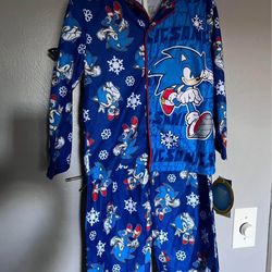 Sonic the Hedgehog Boys Long-Sleeve Button-Front Top and Pants Pajama Set, 2-Piece, Size 4t