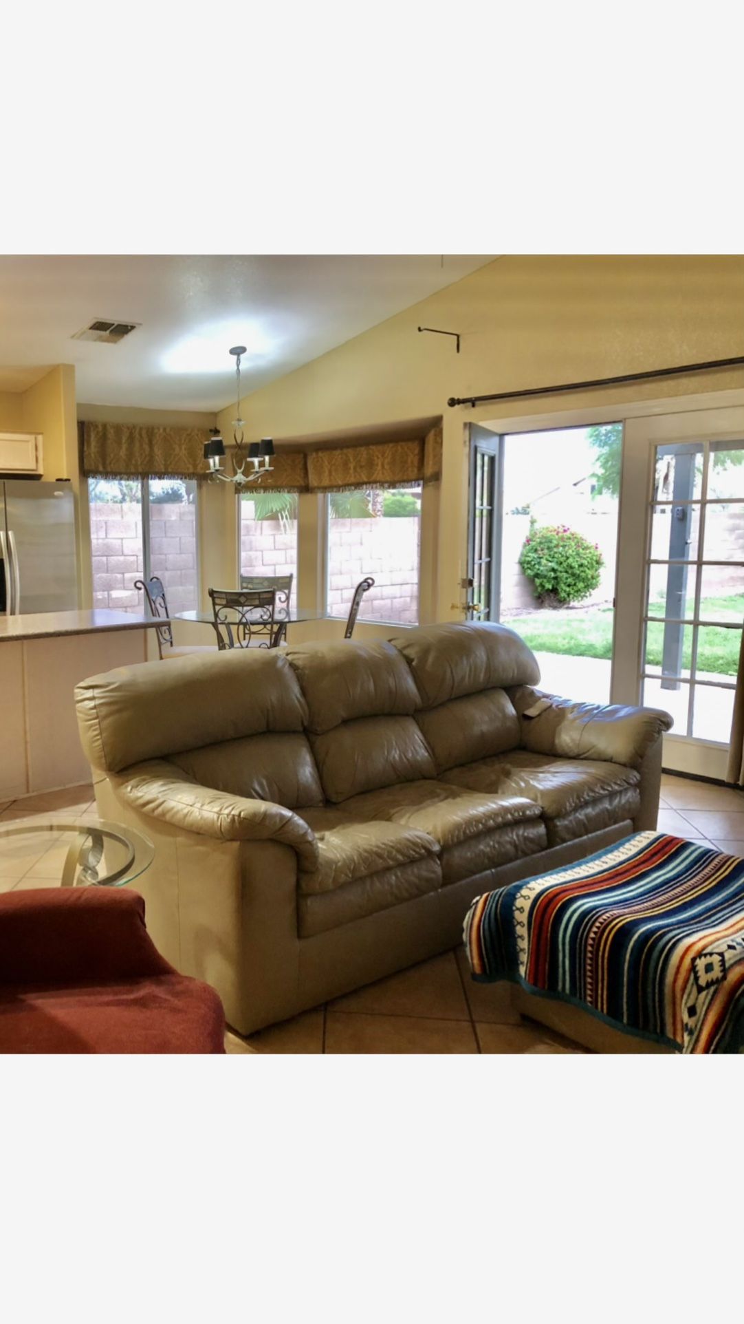 Leather couch