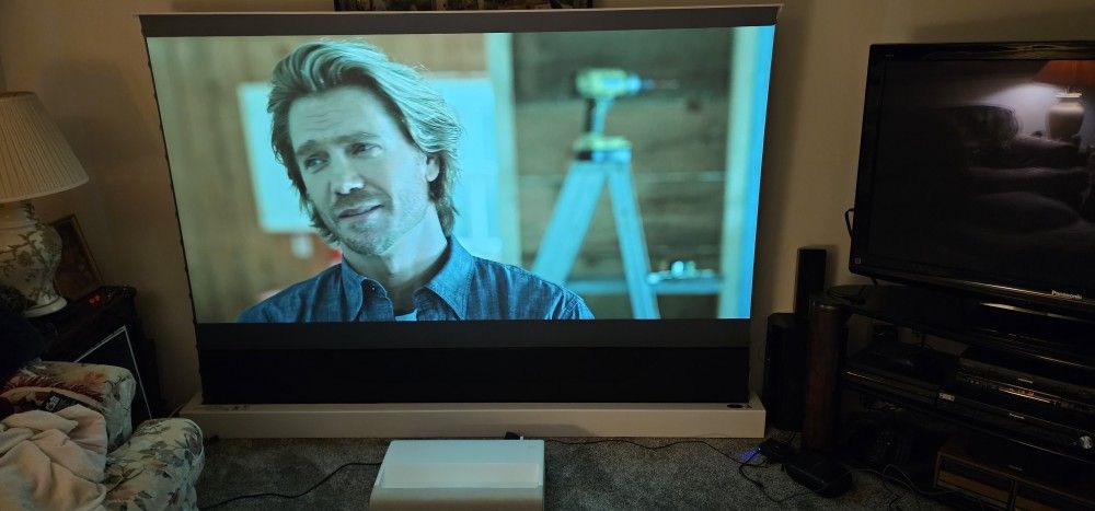 Vividstorm 92 Inch Floor Rising Motorized Projector Screen 