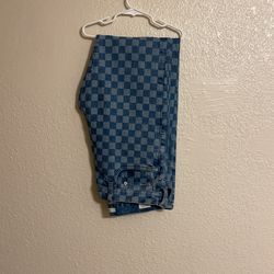 Checkered Jeans