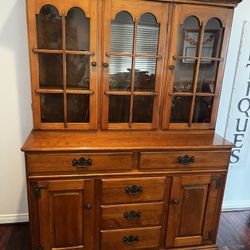Vintage Maple Hutch