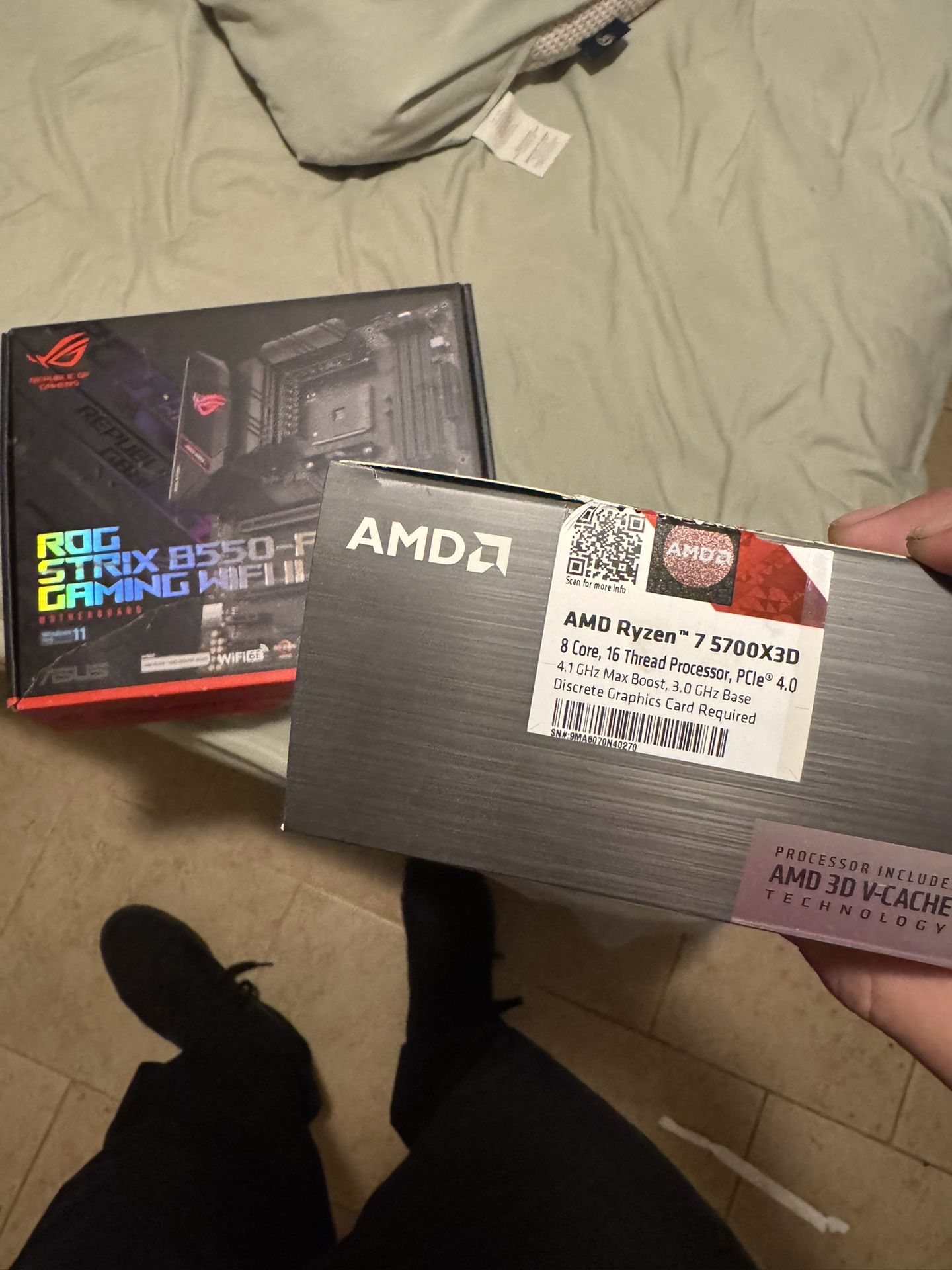 Asus Rog Strix B550 F Gaming WiFi II With 5700x3d