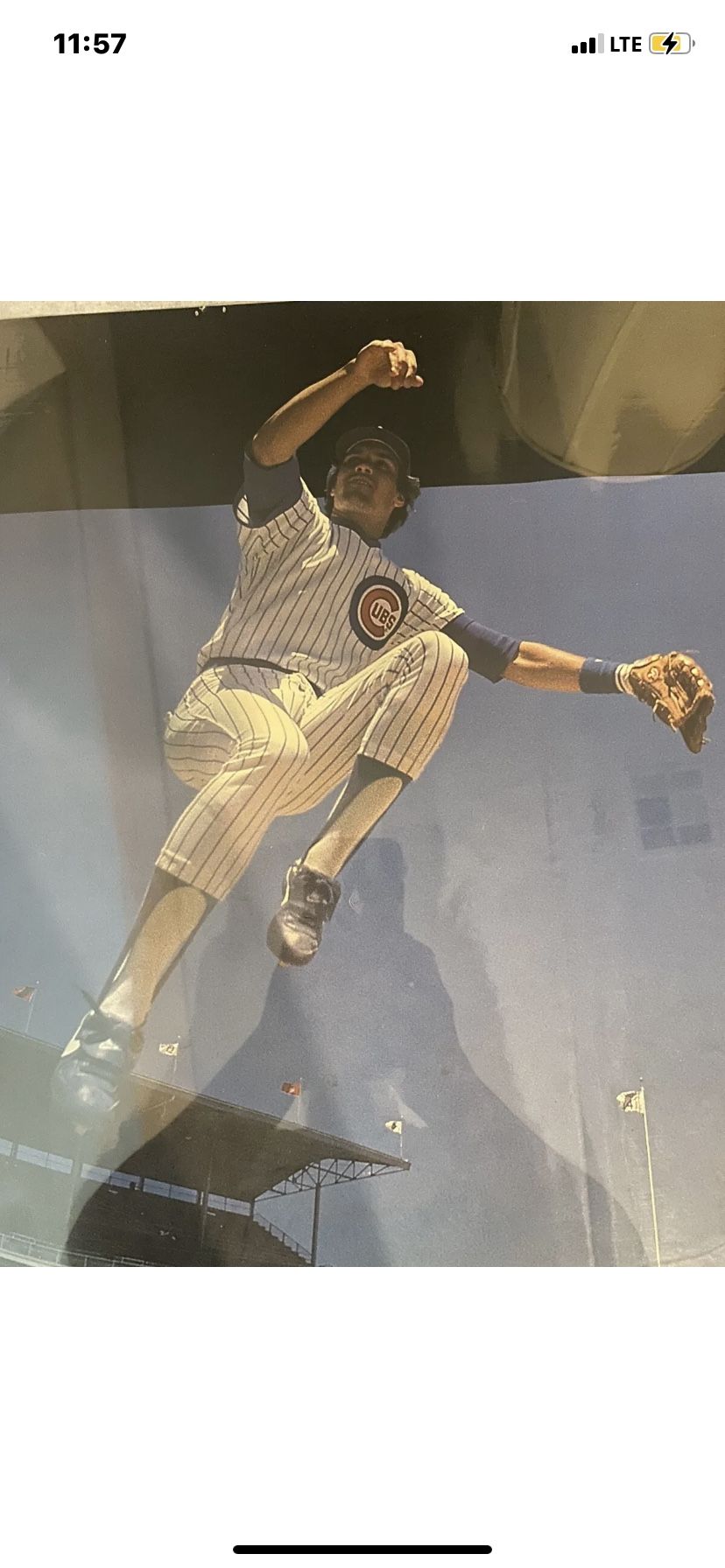 Vintage Nike Laminated Poster Cornerstone Ryne Sandberg