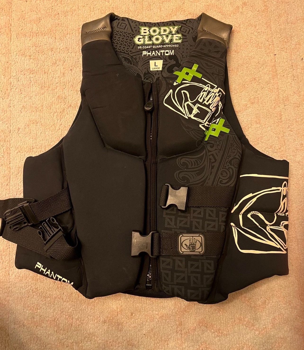 Life Vest Body Glove Phantom Wakeboarding 