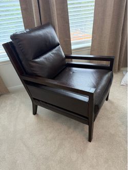 Comfy Brown Leather Chair