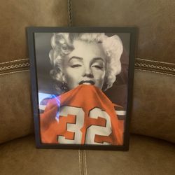 Marilyn Monroe In Cleveland Browns Jersey 