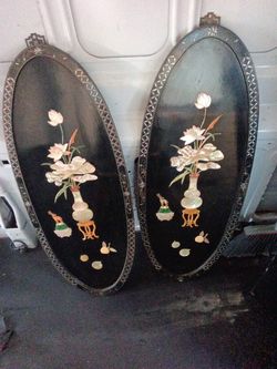 Vintage Chinese Wall Decor Panel ...