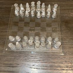 Glass Chess Set 