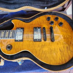 Les Paul Boneyard copy FLAME Major Upgrades w HSC Electric Guitar STUNNING LP!