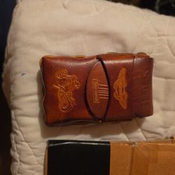Leather Pouch With Sharpening Stones