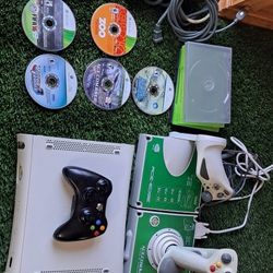 Xbox 360 With Kit Airplane Controller 