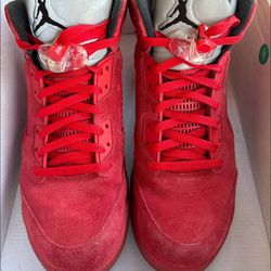 Nike Air Jordan Retro 5 “Red Suede” Size 13