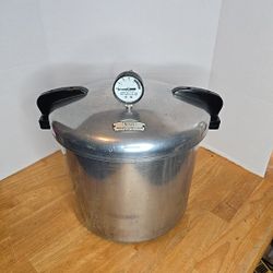 Vintage Sears 21 Qt Pressure Cooker Canner (contact info removed)0 Aluminum w/ Rack & Manual 