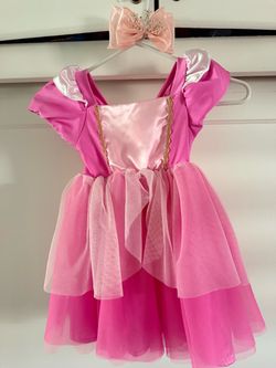 Princess Sleeping Beauty Dress & Bow Crown Princess Hair Clip