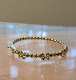 Bows Gold Plated Children's Bangle