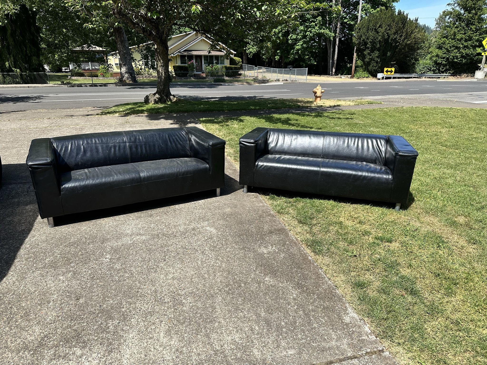 Black Couches 