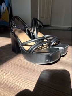 Black wild fable block heels; size 8 women