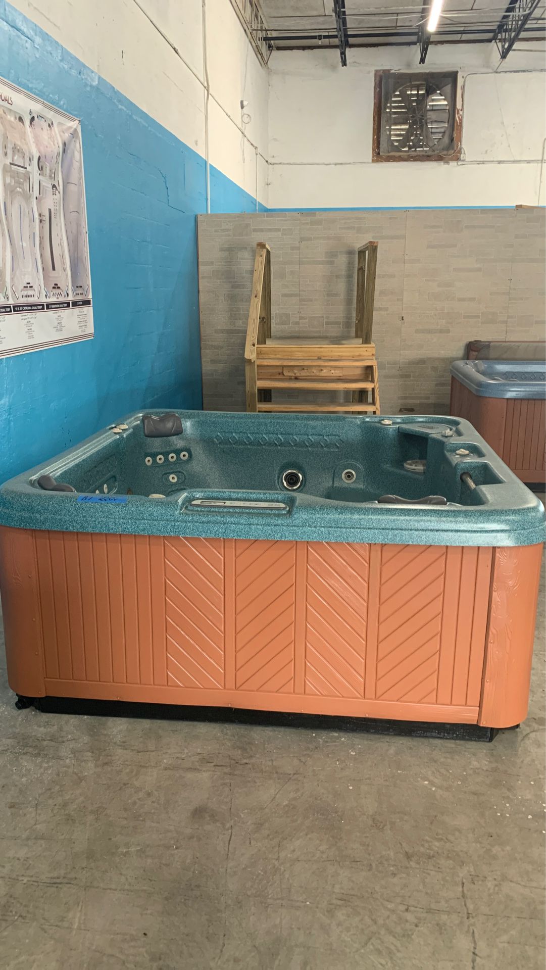 Preowned Leisure Bay hot tub ready for delivery!