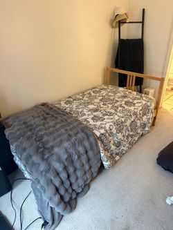 Twin mattress and Bed frame