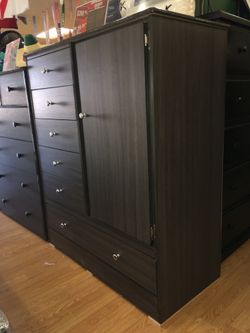 Compressed wood dresser