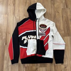 Red And Black Zip Up Jacket 