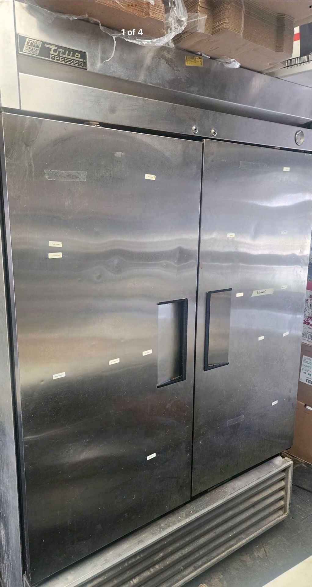 2 Door Stainless True Freezer