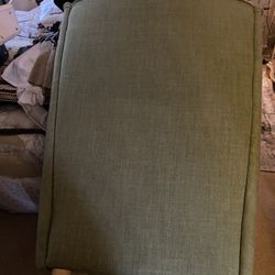 2 Wing Chairs Beautiful Light Moss Green