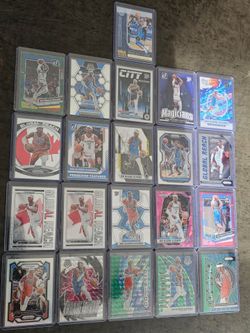 Shai Gilgeous Alexander 21 basketball card Lot! Silver Prizm! Parallels! Inserts!