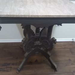 Antique Or Vintage Marble End Table