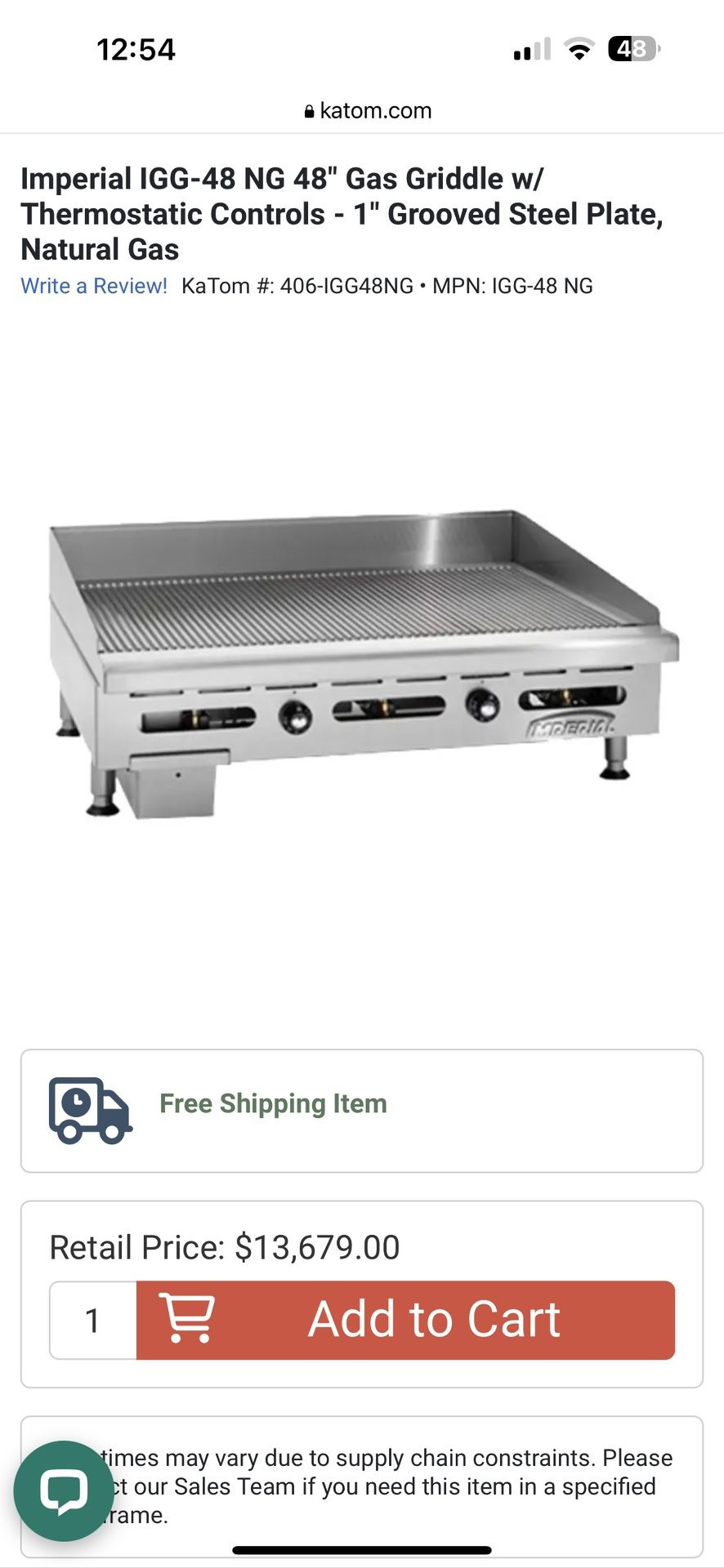 Commercial Grill With Plate