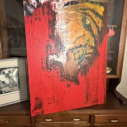 Beautiful Abstract Oil On Canvas Signed By The Artist 40 By 30 