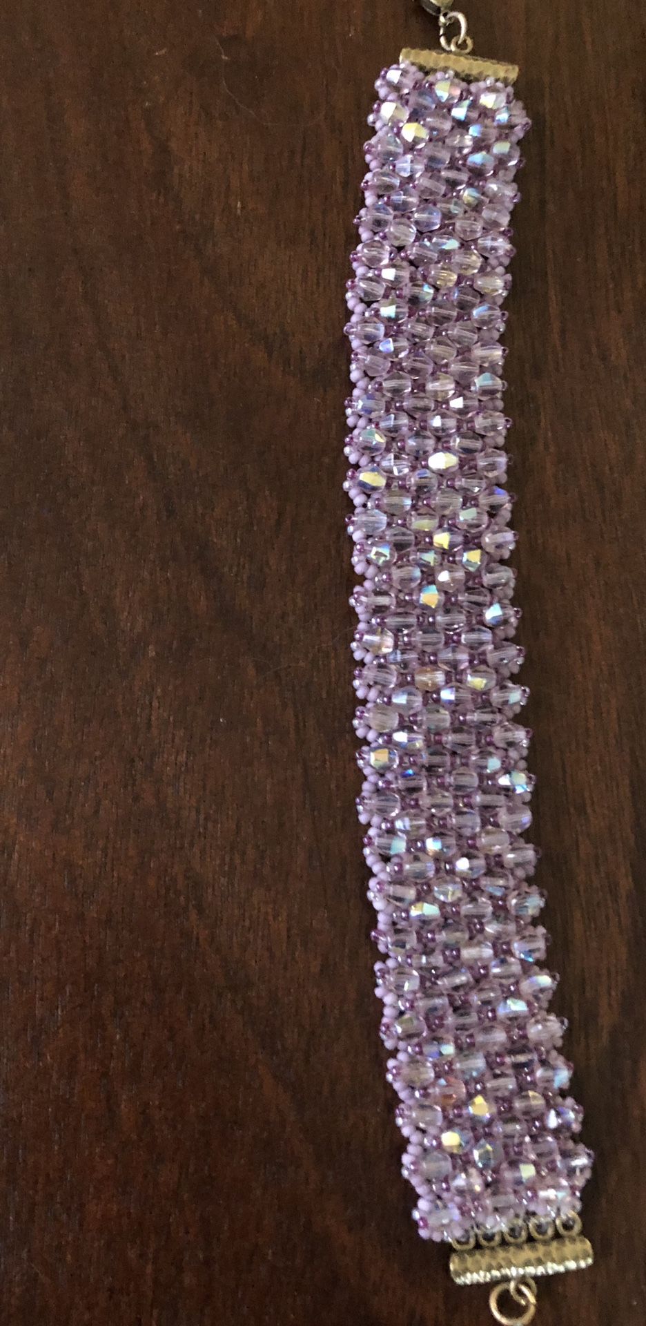 Bracelet 8” Large woven beads